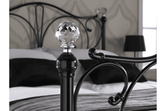 Florence Black Metal King Bed