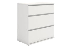 Nova Chest of 3 Drawers in White