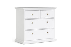 Paris Chest of 4 Drawers in White