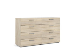 Pepe Wide Chest of 8 Drawers (4+4) in Oak
