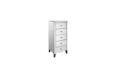 Valentina 5 Drawer Mirrored Chest