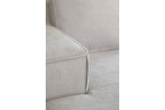 Brixton Cream Fabric U Shape Corner Bed With Storage