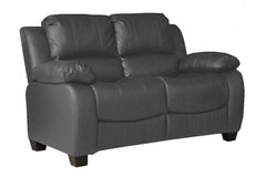 Valerie Grey Leather 2 Seater Sofa