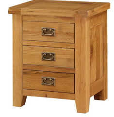 Acorn Solid Oak Bedside Table 3 Drawer