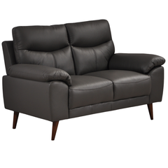 Vantage Genuine Leather Grey 2 Seater Sofa
