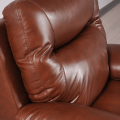 Amarien Genuine Leather Tan Electric Power Recliner 2 Seater