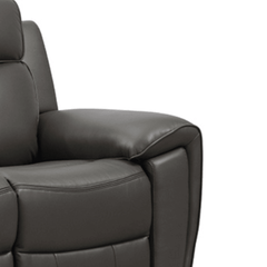 Annecy Genuine Leather Grey Electric Power Recliner 2 Seater