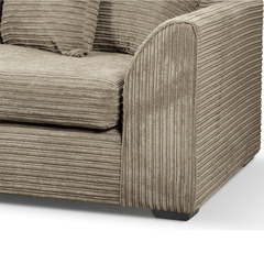 Byron Caramel Fabric 3 Seater Sofa