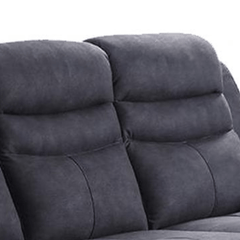 Conway Grey Fabric Manual Recliner 2+2 Seater Sofa Set