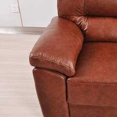 Dalmore Genuine Leather Tan 2 Seater Sofa