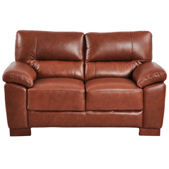 Dalmore Genuine Leather Tan 2 Seater Sofa
