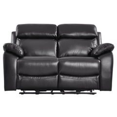 Dandrea Genuine Leather Black Electric Power Recliner 2 Seater