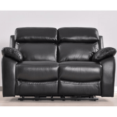 Dandrea Genuine Leather Black Electric Power Recliner 2 Seater