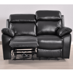 Dandrea Genuine Leather Black Electric Power Recliner 2 Seater