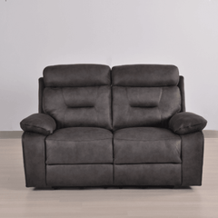 Foster Dark Grey Fabric Electric Recliner 2 Seater Sofa