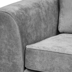 Nancy Grey Fabric 3 Seater Sofa