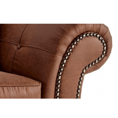 Oakland Tan Suede 2 Seater Sofa