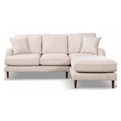 Rupert Beige Fabric Right Hand Corner Sofa