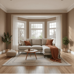 Rupert Silver Fabric Right Hand Corner Sofa