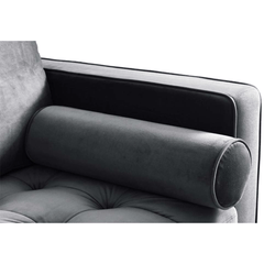 Scott Grey Velvet 2 Seater Sofa