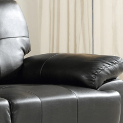 Sienna Black Leather 2 Seater Sofa Sofa