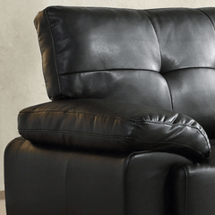 Sienna Black Leather 3 Seater Sofa Sofa