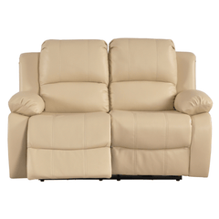 Valencia Cream Leather Electric Recliner 2 Seater Sofa