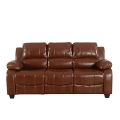 Valerie Tan Leather 3 Seater Sofa