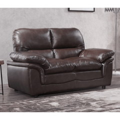 Verona Brown Leather 2 Seater Sofa