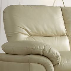 Verona Cream Leather 2 Seater Sofa