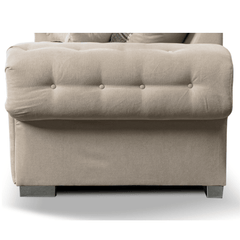 Verona High Back Cream Fabric Corner Sofa Bed