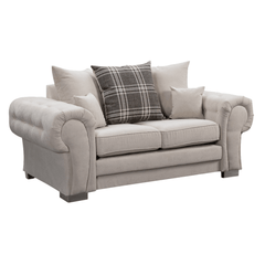 Verona Scatter Back Cream Fabric 2 Seater Sofa