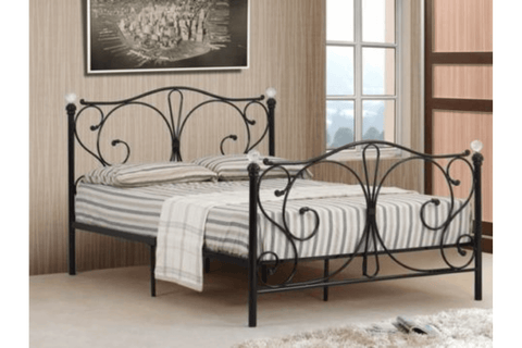Florence Black   Metal King Bed