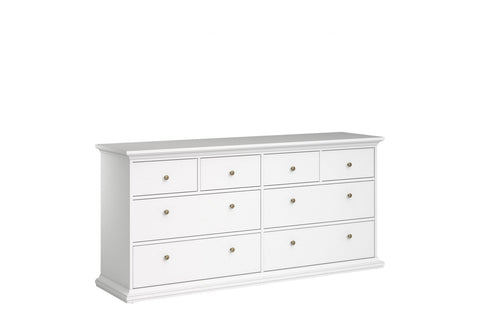 Paris Chest of 8 Drawers in White