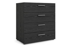 Pepe Chest of 4 Drawers in Black Woodgrain