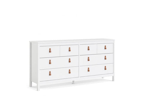 Madrid Double dresser 4+4 drawers in Matt Black