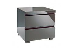 Puro 2 Drawer Bedside Charcoal