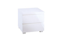Puro 2 Drawer Bedside White
