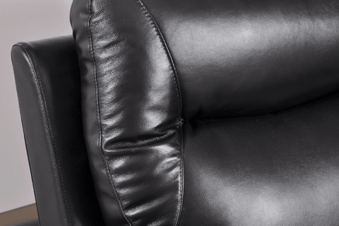 Amarien Genuine Leather Black Electric Power Recliner 2 Seater