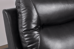 Amarien Genuine Leather Black Electric Power Recliner 2 Seater