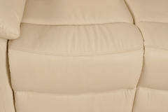 Amarien Genuine Leather Cream Electric Power Recliner 2 Seater