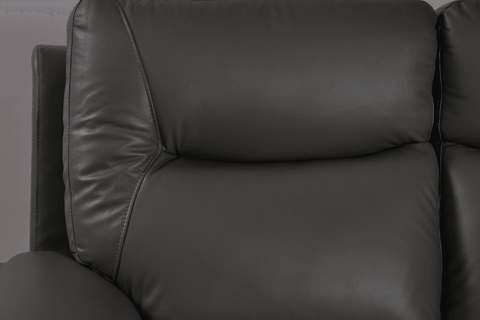 Amarien Genuine Leather Grey Electric Power Recliner 2 Seater