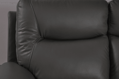 Amarien Genuine Leather Grey Electric Power Recliner 2 Seater