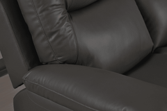 Amarien Genuine Leather Grey Electric Power Recliner 2 Seater