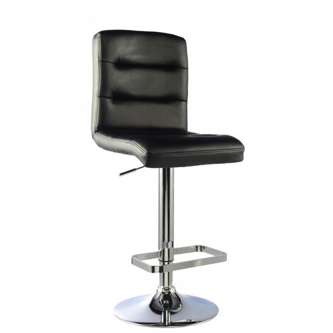 Bowden Bar Stool PU Chrome & Black