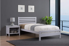 Astley 4Foot Bed Solid Hardwood Grey