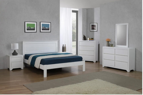 Etna 4 Foot Bed White