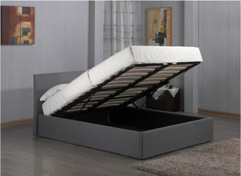 Fusion Fabric Storage 6 Foot Bed Grey