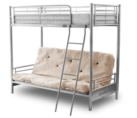 Alaska Futon Bunk Bed Silver