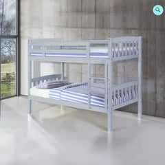 Ashbrook Solid Wood Bunk Bed Grey